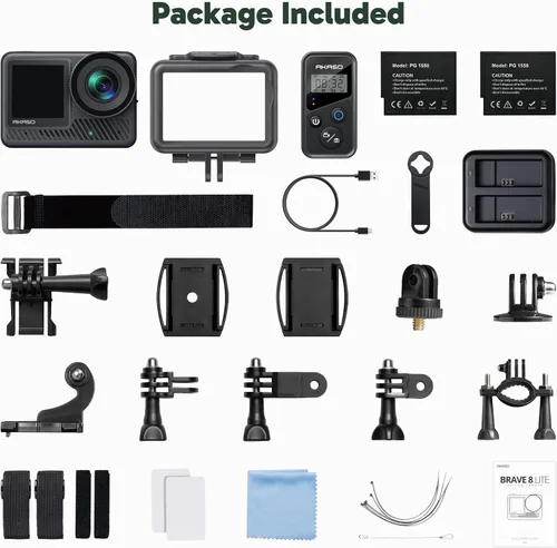 Miniatura 9 de AKASO Brave 8 Lite 4K60 Cámara de acción - Cámara submarina impermeable de 33 pies, foto de 48 MP, video Ultra HD, HDR, pantalla táctil, WiFi 5G