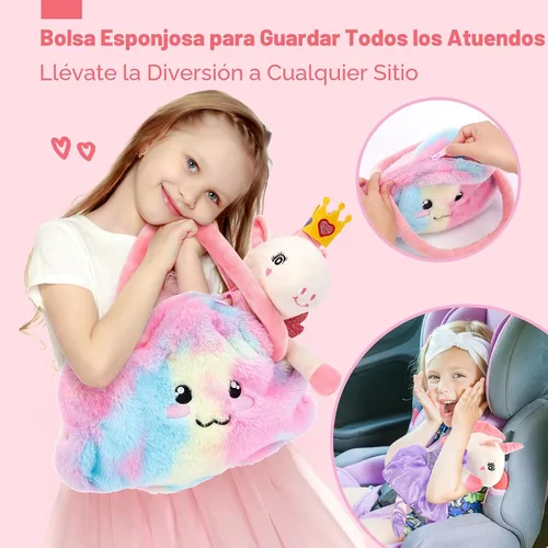 Miniatura 5 de Juguetes de unicornios para niñas de 4 a 6 años, muñeca de bailarina, juguetes de peluche para niñas de 4 a 5 años, muñeca de ballet con bolsa