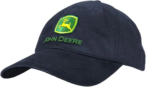John Deere Gorra de béisbol sin estructura con logotipo de marca para hombre
