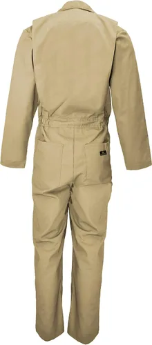 Miniatura 18 de Natural Uniforms Overol de sarga de manga larga con cremallera para hombre, resistente a las manchas y a las arrugas