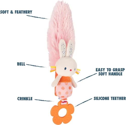 Miniatura 5 de Baby GUND Tinkle Crinkle Collection The Play Together Toy Bunny - Peluche sensorial, 12 pulgadas Conejito