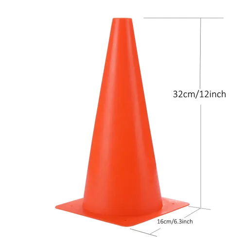 Miniatura 3 de Conos deportivos de entrenamiento de tráfico de 12 pulgadas, [paquete de 10] conos de seguridad naranjas, conos de baloncesto de fútbol