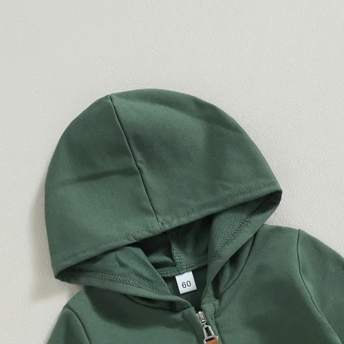 Miniatura 4 de KtwHarnu Ropa de bebé recién nacido, con capucha, de manga larga, con cremallera, para otoño e invierno