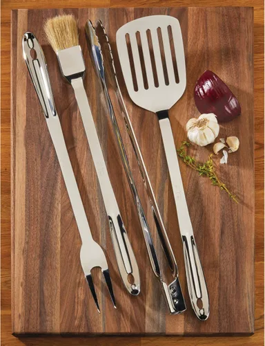Miniatura 3 de Juego de utensilios de cocina All-Clad T147 de acero inoxidable, 4 piezas, color plateado