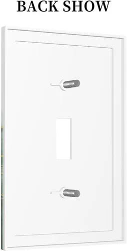 Miniatura 785 de Placa Decorativa de Pared de Granja Rústica con Cuerno de Madera para Puerta de Granero 1 Banda Duplex Cubiertas de Toma Eléctrica Soltera