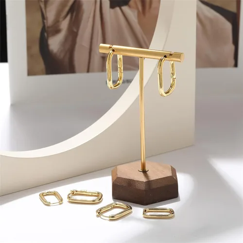 Miniatura 5 de Aretes de aro de oro para mujer, chapados en oro real de 14 quilates, ligeros, gruesos, aretes de aro para regalos