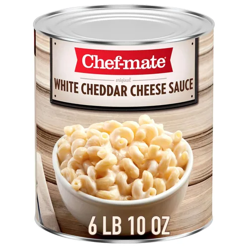 Miniatura 14 de Chef-mate Salsa básica de queso cheddar, comida enlatada para macarrones con queso, 6 libras 10 onzas (#10 lata a granel)
