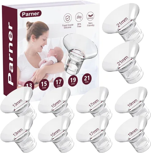Insertos de brida de 13/15/17/19/0.827 in, 10 unidades para Momcozy S9/S9pro/S10/S12/S12pro/Medela/Tsrete/Spectra/Bellabababy, etc. Extractor de