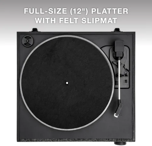 Miniatura 6 de Victrola Eastwood LP - Reproductor de discos Bluetooth - Tocadiscos de 3 velocidades, cartucho Audio Technica AT-3600L MM, salida Bluetooth Vinyl