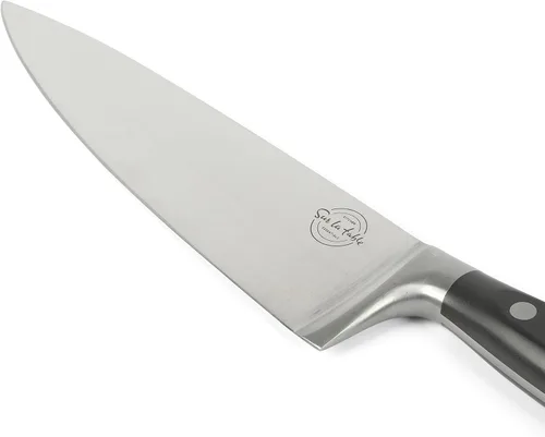 Miniatura 6 de Sur La Table Kitchen Essentials - Juego de 5 piezas de cuchillos de acero alemán con mango triple remachado en bloque magnético de madera de haya