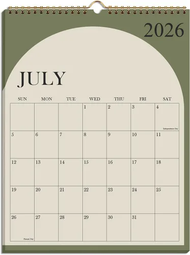Miniatura 10 de Calendario 2026 – Calendario 2026-2027 de enero de 2026 a junio de 2027, calendario de pared colgante con encuadernación en espiral 2026