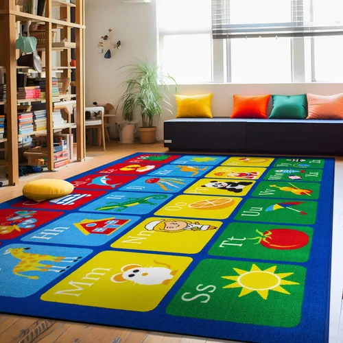 Miniatura 8 de Rugshop - Alfombra educativa para niños con alfabeto, para aprender, perfecta para zonas muy transitadas, como tu sala de estar, dormitorio, cocina