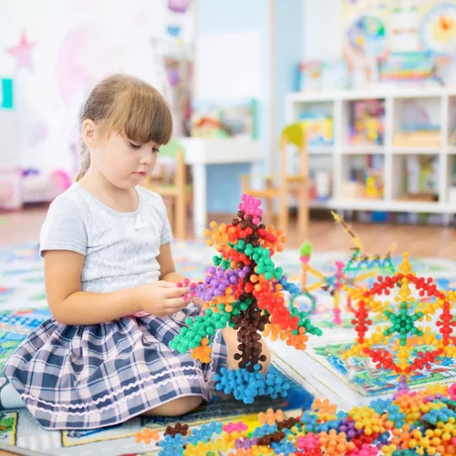 Miniatura 5 de TOMYOU 200 Piezas Bloques de Construcción Niños Juguetes STEM Conjuntos de Discos Educativos Entrelazados de Plástico Sólido para Niños y Niñas