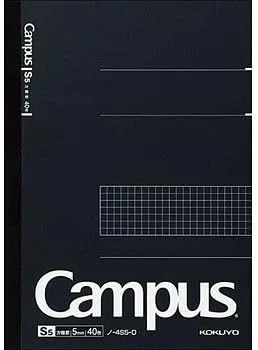 Miniatura 3 de KOKUYO Cuaderno de campus, tipo de negocio (B5, cuadrícula de 0.197 in, paquete de 5 unidades)