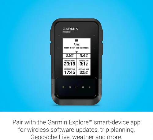 Miniatura 4 de Garmin eTrex® Solar, navegador de mano GPS, duración ilimitada de la batería, resistente al agua