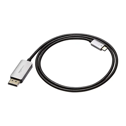 Amazon Basics, Cable de aluminio USB-C a DisplayPort – 3 pies
