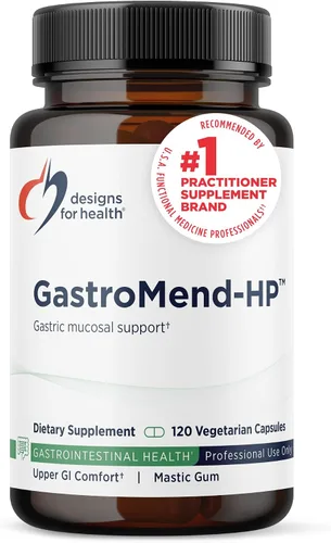Miniatura 9 de Designs for Health GastroMend HP - Goma de mástique, zinc, L-carnosina, regaliz desglicirrizado, suplementos para la salud intestinal - puede apoyar