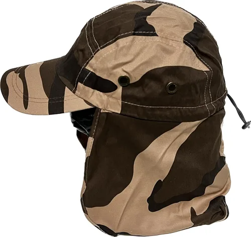 Miniatura 6 de Mrlahat Gorra de pesca ajustable al aire libre con solapa larga para orejas y cuello, unisex