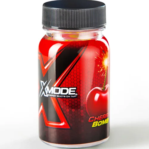 Miniatura 4 de XMODE Extra Strength Energy Shots on Tap - Sabor a bomba de cereza, sin azúcar, 150 mg de cafeína por oz, B12, 100 porciones (1 onza), dispensador