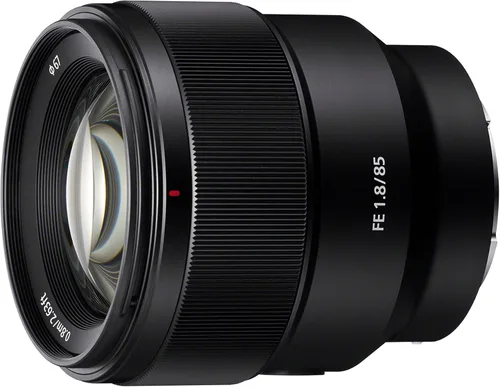 Sony SEL85F18 - F/1.8-22 Teleobjetivo fijo de telefoto mediano de 3.346'', negro, filtro de protección.