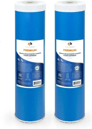 Miniatura 14 de Aquaboon Cartucho de repuesto de filtro de agua para toda la casa, 5 micrones, 20 x 4,5, reducción de cloro para sistema de filtración de agua de 1