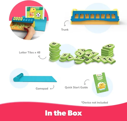 Miniatura 2 de PlayShifu Word Wiz – Kit de aprendizaje de letras Plugo Desarrolla habilidades de lectura, ortografía y gramática para niños de 4 a 10 años