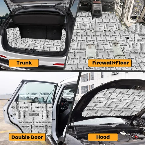 Miniatura 3 de Amortiguación de sonido para automóvil, 80 mil 10 pies cuadrados, material de muerte de sonido para automóviles Amortiguación de sonido automotriz