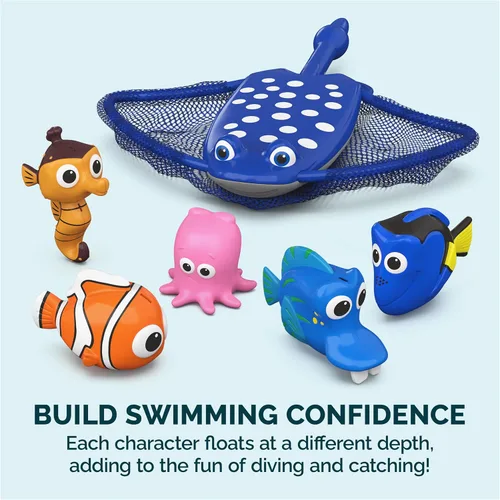 Miniatura 6 de SwimWays Disney Finding Dory Mr. Ray's - Juego de buceo y atrapa, juguetes de baño y suministros de fiesta en la piscina para niños a partir de 5