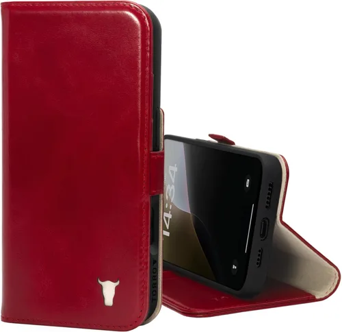 Miniatura 9 de TORRO Funda de cuero prémium compatible con iPhone 16 Pro Max de 6.9 pulgadas, funda de piel auténtica tipo cartera con función atril y ranuras