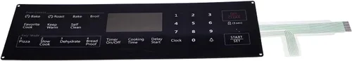 AIVWUMOT Interruptor de membrana Touchpad DG34-00027B DG34-00027A Compatible con estufa de horno Samsung NX58H5600SS NX58J5600SG NX58F5700WS