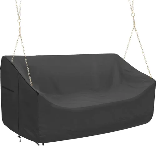 Funda para Columpio de Porche de 63 Pulgadas Resistente a la Intemperie 420D Oxford Funda para Columpio de Exterior Fundas para Asientos - Fundas
