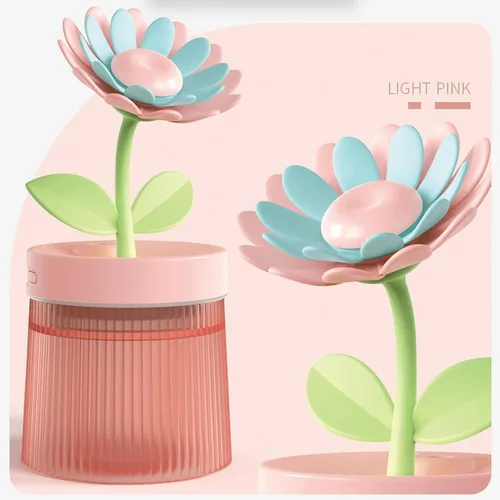 Miniatura 8 de Humidificador pequeño de girasol para plantas, mini humidificadores de niebla fría para dormitorio, humidificadores personales de escritorio