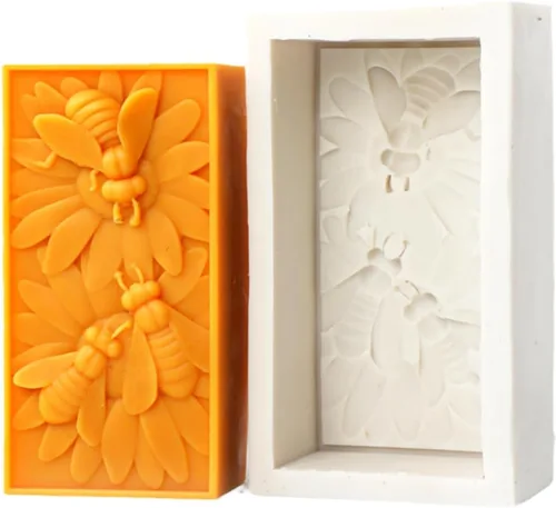 Molde de silicona para velas de abejorros de abejorros, para jabón, cera de soja, resina epoxi, manualidades, boda, fiesta, cena, decoración de