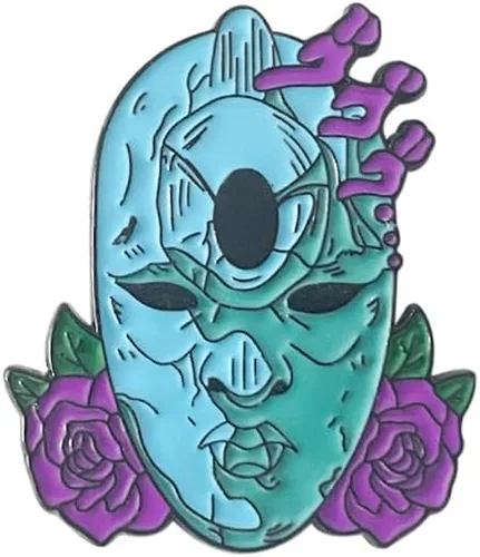 JJBA JoJo - Broche esmaltado - Pin de insignia de anime Jolyne Jotaro Joestar - Regalos de Navidad para niños, niñas, adolescentes, mujeres y