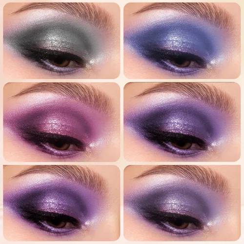 Miniatura 3 de Profusion Cosmetics Paleta de sombras de ojos de té de leche, 6 tonos altamente pigmentados y mezclables con acabados mate y brillantes para un Té