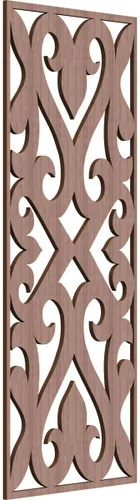 Miniatura 143 de Keene Paneles de pared decorativos de madera con calado, 9 3/8 pulgadas de ancho x 24 3/8 pulgadas de alto x 1/4 de alto, roble rojo rojo (Red Oak)