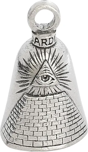 Miniatura 12 de Campana de buena suerte contra el mal de ojo de Guardian Bell con llavero y bolsa de regalo de terciopelo negro Regalo de buena suerte de peltre