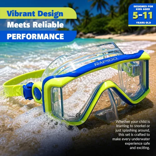 Miniatura 5 de Phantom Aquatics Rapido Clareza Junior Mask and Snorkel Combo