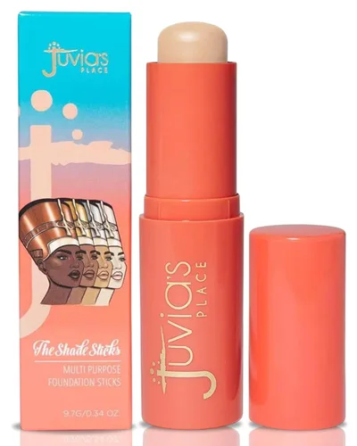 Juvia's Place The Shade Stick Foundation Aberdeen - Muy ligera con matiz neutro para tonos de piel claros a claros, cobertura para base, corrector y
