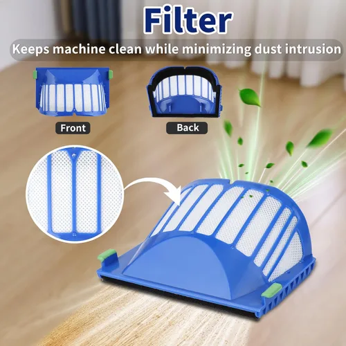 Miniatura 4 de 21 piezas de accesorios para robot Roomba 692 694 536 551 552 564 585 589 595 614 618 620 650 651 660 665 680 690 robot aspirador, piezas
