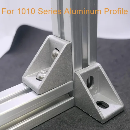 Miniatura 5 de 20 juegos de conectores de perfil de aluminio serie 1010, 20 soportes de esquina 1010, 40 tuercas en T, 40 tornillos hexagonales y 1 llave