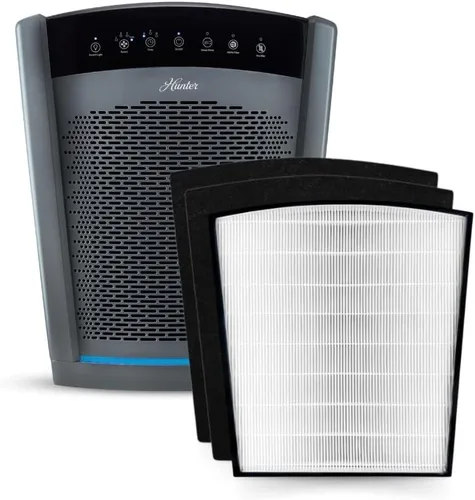 Hunter HP800 - Purificadores de aire para el hogar, habitación grande y dormitorio. Purificador de aire True HEPA para mascotas, olores, alérgenos,