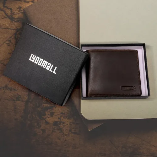Miniatura 7 de YOOMALL Cartera de piel para hombre con bolsillo para monedero y ventana de identificación