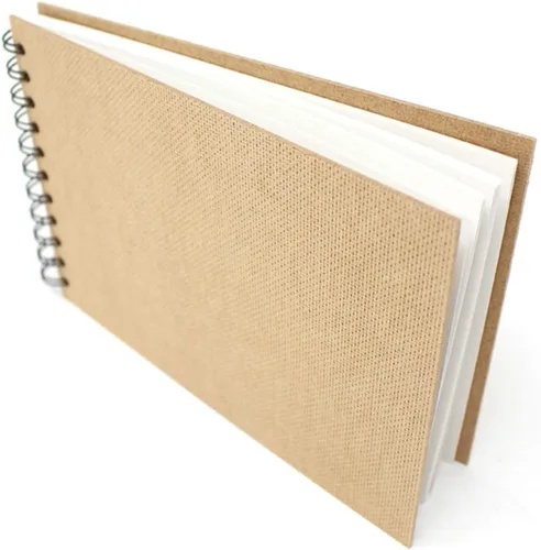 Artway Enviro - Cuaderno de bocetos A5 encuadernado en espiral - Paisaje - 70 caras/35 páginas de papel de dibujo reciclado de 6.00 oz/m² - Cuaderno