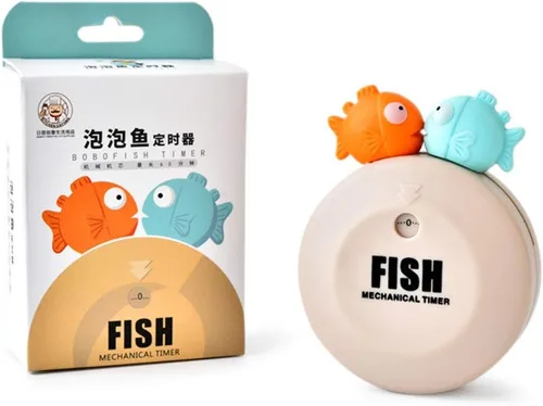 Miniatura 4 de Temporizadores de maquinaria Bobofish de dibujos animados de 60 minutos mecánico para cocina, reloj con alarma fuerte, contadores de alarma manual