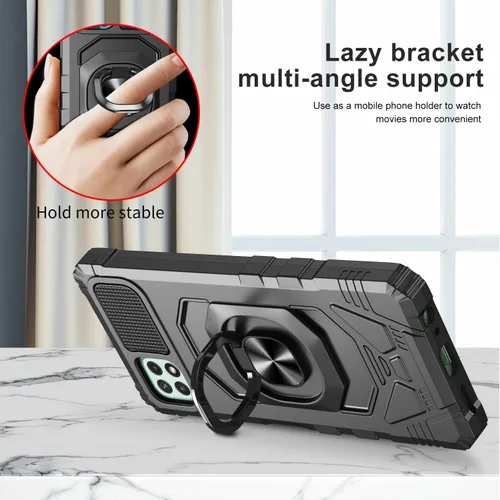 Miniatura 6 de Funda compatible con Boost Mobile Celero 5G Plus 2023 con protector de pantalla de vidrio [grado militar] anillo de montaje en automóvil con soporte