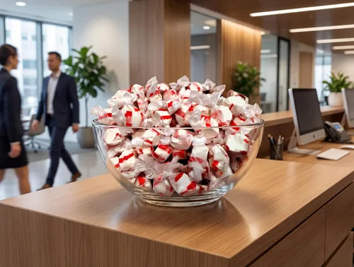 Miniatura 3 de Peppermint Salt Water Taffy - 1 lb Gourmet Soft Chewy Candy Individually Wrapped Fresh Mint Flavor Bulk