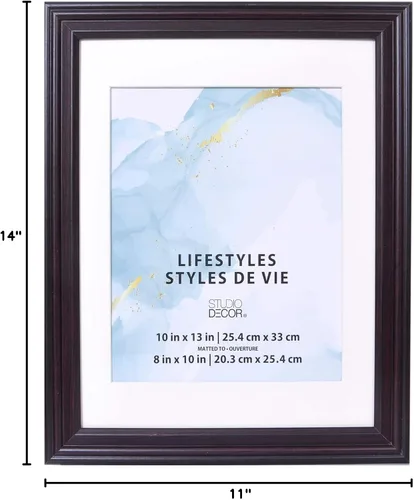 Miniatura 6 de Lifestyles™ Marco de cereza negra con alfombrilla de Studio Décor®