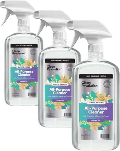 Miniatura 12 de Clean Revolution Suministro de repuesto para limpiador de superficies múltiples, no tóxico, ecológico y a base de plantas, listo para usar, lavanda