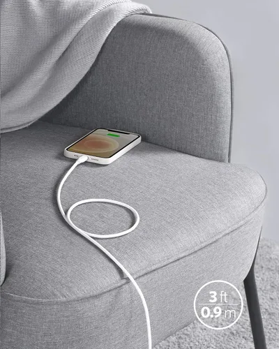 Miniatura 6 de Anker Cable USB C a Lightning, cable certificado MFi para iPhone 13 Pro 12 Pro Max 12 11 X XS, soporta entrega de energía (3 pies, blanco nube)